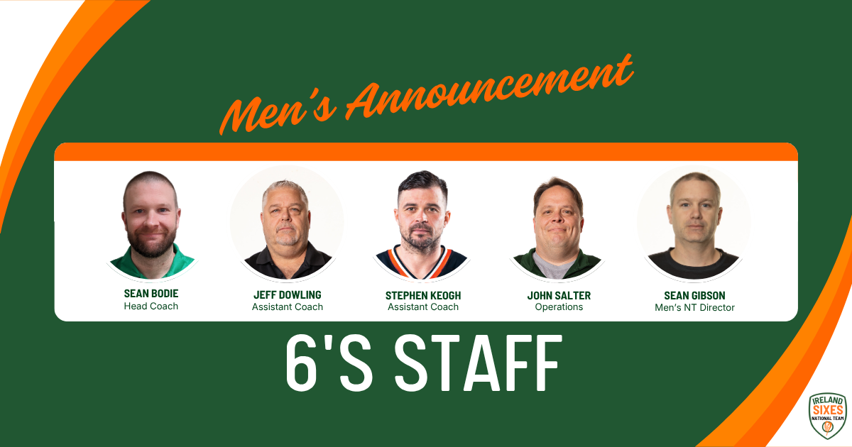 SM6S - Ireland names Senior Men's Sixes Staff as the Journey Commences Towards LA28